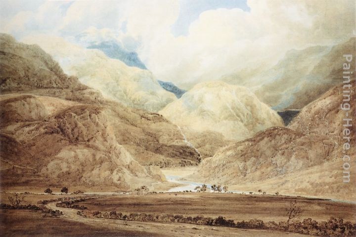 Thomas Girtin View near Beddgelert (Snowdonia)